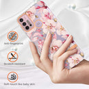 For Motorola Moto G30 / G20 / G10 / G10 Power Flowers and Plants Series IMD TPU Phone Case(Pink Gardenia)