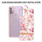 For Motorola Moto G30 / G20 / G10 / G10 Power Flowers and Plants Series IMD TPU Phone Case(Pink Gardenia)