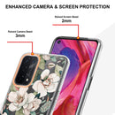 For OPPO A74 5G / A93 5G / A54 5G / A93S 5G Flowers and Plants Series IMD TPU Phone Case(Green Gardenia)