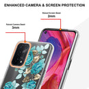 For OPPO A74 5G / A93 5G / A54 5G / A93S 5G Flowers and Plants Series IMD TPU Phone Case(Blue Rose)