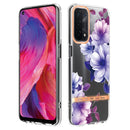 For OPPO A74 5G / A93 5G / A54 5G / A93S 5G Flowers and Plants Series IMD TPU Phone Case(Purple Begonia)