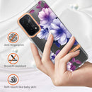 For OPPO A74 5G / A93 5G / A54 5G / A93S 5G Flowers and Plants Series IMD TPU Phone Case(Purple Begonia)