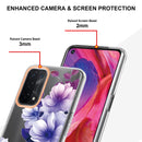For OPPO A74 5G / A93 5G / A54 5G / A93S 5G Flowers and Plants Series IMD TPU Phone Case(Purple Begonia)