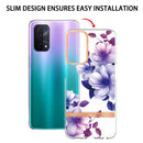 For OPPO A74 5G / A93 5G / A54 5G / A93S 5G Flowers and Plants Series IMD TPU Phone Case(Purple Begonia)