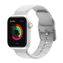 Silicone Watch Band For Apple Watch Series 8&7 41mm / SE 2&6&SE&5&4 40mm / 3&2&1 38mm(White)