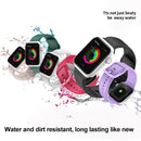 Silicone Watch Band For Apple Watch Series 8&7 41mm / SE 2&6&SE&5&4 40mm / 3&2&1 38mm(White)