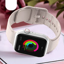 Silicone Watch Band For Apple Watch Series 8&7 41mm / SE 2&6&SE&5&4 40mm / 3&2&1 38mm(White)