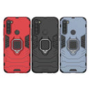 For Xiaomi Redmi Note 8T PC + TPU Shockproof Protective Case with Magnetic Ring Holder(Black)