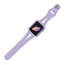Silicone Integrated Watch Band For Apple Watch Series 7 45mm / 6&SE&5&4 44mm / 3&2&1 42mm(Purple)