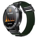 For Garmin Fenix 6X / 5X 26mm Hook And Loop Fastener Nylon Watch Band(Army Green)
