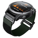 For Garmin Fenix 6X / 5X 26mm Hook And Loop Fastener Nylon Watch Band(Army Green)
