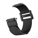 For Garmin Forerunner 735XT Hook And Loop Fastener Nylon Watch Band(Black)