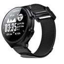 For Garmin Forerunner 735XT Hook And Loop Fastener Nylon Watch Band(Black)