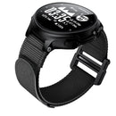 For Garmin Forerunner 735XT Hook And Loop Fastener Nylon Watch Band(Black)
