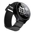 For Garmin Forerunner 735XT Hook And Loop Fastener Nylon Watch Band(Black)