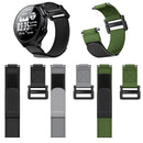 For Garmin Forerunner 735XT Hook And Loop Fastener Nylon Watch Band(Black)