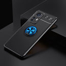 For Xiaomi 12 Ring Holder 360 Degree Rotating TPU Case(Black Blue)