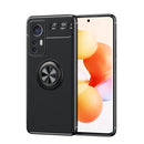 For Xiaomi 12 Ring Holder 360 Degree Rotating TPU Case(Black)