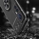 For Xiaomi 12 Ring Holder 360 Degree Rotating TPU Case(Black)