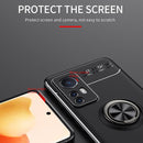 For Xiaomi 12 Ring Holder 360 Degree Rotating TPU Case(Black Rose Gold)