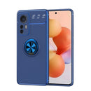 For Xiaomi 12 Ring Holder 360 Degree Rotating TPU Case(Blue)