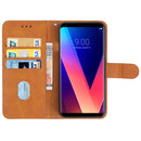 Leather Phone Case For LG V30+(Brown)