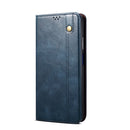 For Huawei nova 8i / Honor 50 Lite Simple Wax Crazy Horse Texture Leather Phone Case(Navy Blue)