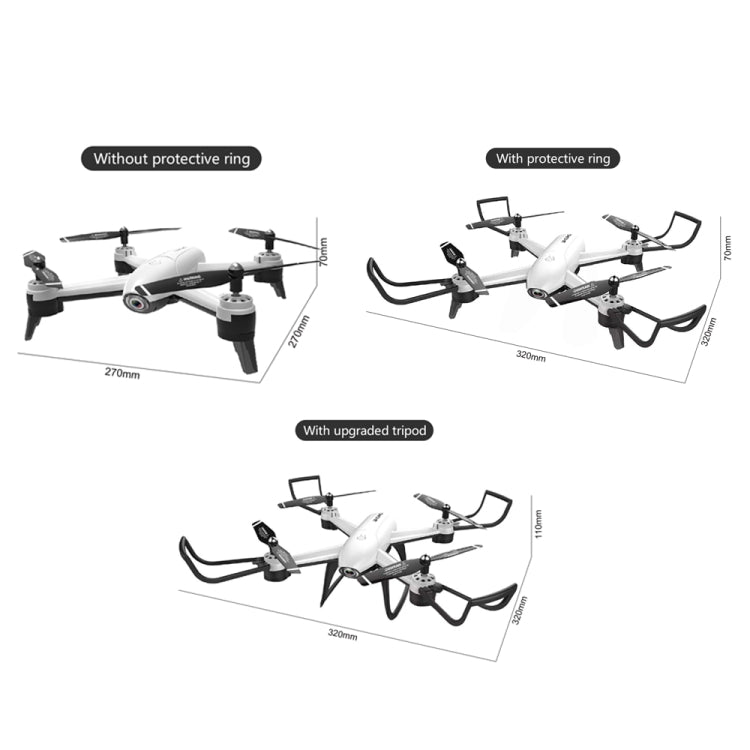 SG106 WiFi FPV RC Drone Aerial Photography Quadcopter Aircraft, Specification:720P (Single Camera)(White)