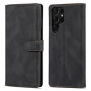 For Samsung Galaxy S22 Ultra AZNS Dream II Skin Feel PU+TPU Horizontal Flip PU Phone Case(Black)