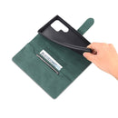 For Samsung Galaxy S22 Ultra AZNS Dream II Skin Feel PU+TPU Horizontal Flip PU Phone Case(Green)