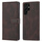 For Samsung Galaxy S22 Ultra AZNS Dream II Skin Feel PU+TPU Horizontal Flip PU Phone Case(Coffee)