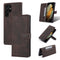 For Samsung Galaxy S22 Ultra AZNS Dream II Skin Feel PU+TPU Horizontal Flip PU Phone Case(Coffee)