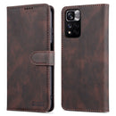 For Xiaomi Redmi Note 11 Pro(5G) AZNS Dream II Skin Feel PU+TPU Horizontal Flip PU Phone Case(Coffee)