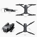 ZLL SG107 FPV Mini Folding RC Drone 50X Zoom Quadcopter Aircraft, Specification:4K Optical Flow(Black)