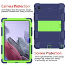 For Samsung Galaxy Tab A8 10.5 2021 Two-Color Robot Silicone + PC Tablet Case(Navy Blue + Yellow Green)