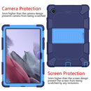 For Samsung Galaxy Tab A8 10.5 2021 Two-Color Robot Silicone + PC Tablet Case(Navy Blue + Blue)
