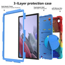 For Samsung Galaxy Tab A8 10.5 2021 Two-Color Robot Silicone + PC Tablet Case(Colorful + Blue)