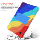 For Samsung Galaxy Tab A8 10.5 2021 Two-Color Robot Silicone + PC Tablet Case(Colorful + Blue)
