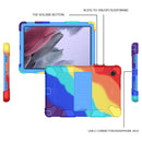 For Samsung Galaxy Tab A8 10.5 2021 Two-Color Robot Silicone + PC Tablet Case(Colorful + Blue)