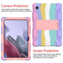 For Samsung Galaxy Tab A8 10.5 2021 Two-Color Robot Silicone + PC Tablet Case(Colorful + Rose Gold)