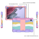 For Samsung Galaxy Tab A8 10.5 2021 Two-Color Robot Silicone + PC Tablet Case(Colorful + Rose Gold)
