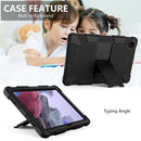 For Samsung Galaxy Tab A8 10.5 2021 Two-Color Robot Silicone + PC Tablet Case(Black)