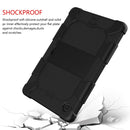 For Samsung Galaxy Tab A8 10.5 2021 Two-Color Robot Silicone + PC Tablet Case(Black)