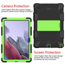 For Samsung Galaxy Tab A8 10.5 2021 Two-Color Robot Silicone + PC Tablet Case(Black + Yellow Green)