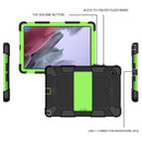 For Samsung Galaxy Tab A8 10.5 2021 Two-Color Robot Silicone + PC Tablet Case(Black + Yellow Green)