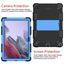 For Samsung Galaxy Tab A8 10.5 2021 Two-Color Robot Silicone + PC Tablet Case(Black + Blue)