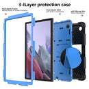 For Samsung Galaxy Tab A8 10.5 2021 Two-Color Robot Silicone + PC Tablet Case(Black + Blue)