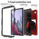 For Samsung Galaxy Tab A8 10.5 2021 Two-Color Robot Silicone + PC Tablet Case(Red + Black)