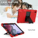 For Samsung Galaxy Tab A8 10.5 2021 Two-Color Robot Silicone + PC Tablet Case(Red + Black)