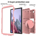 For Samsung Galaxy Tab A8 10.5 2021 Two-Color Robot Silicone + PC Tablet Case(Rose Gold)